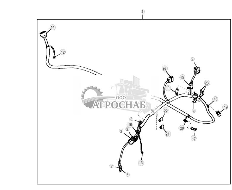 Жгут проводов и разъемы рамы двигателя (6090HDW016090HDW046068HDW75) - ST767710 308.jpg